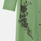 Sheer Shirt Dress w/Flocked Flower
