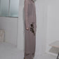 Sheer Shirt Dress w/Flocked Flower