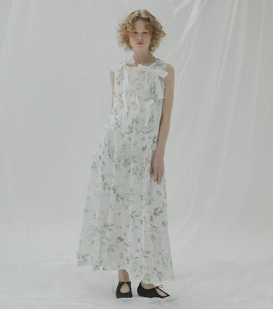 Vintage Floral Maxi Dress