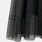 Sheer Gathered Waist Dress