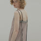 Organza x Satin Slip Dress