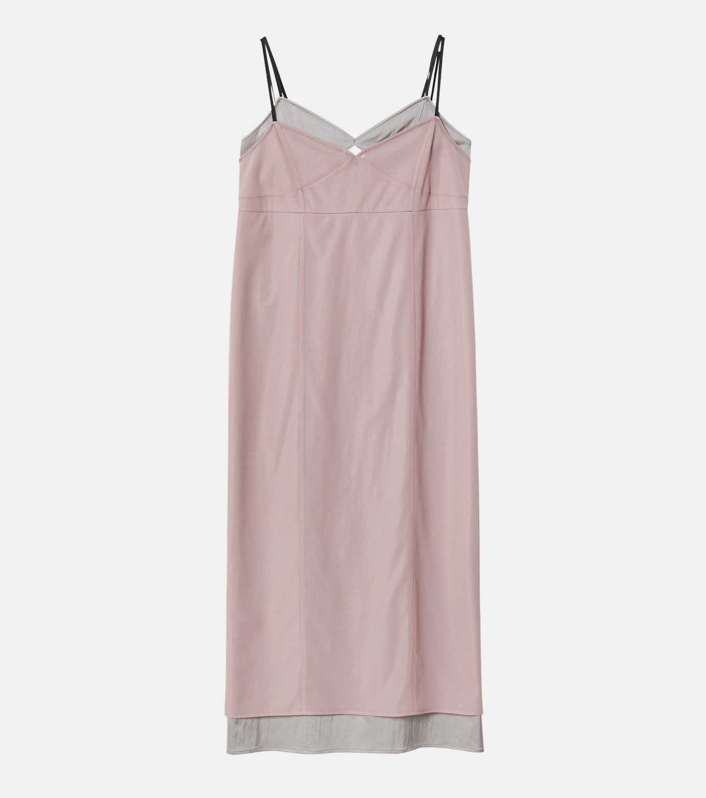 Organza x Satin Slip Dress