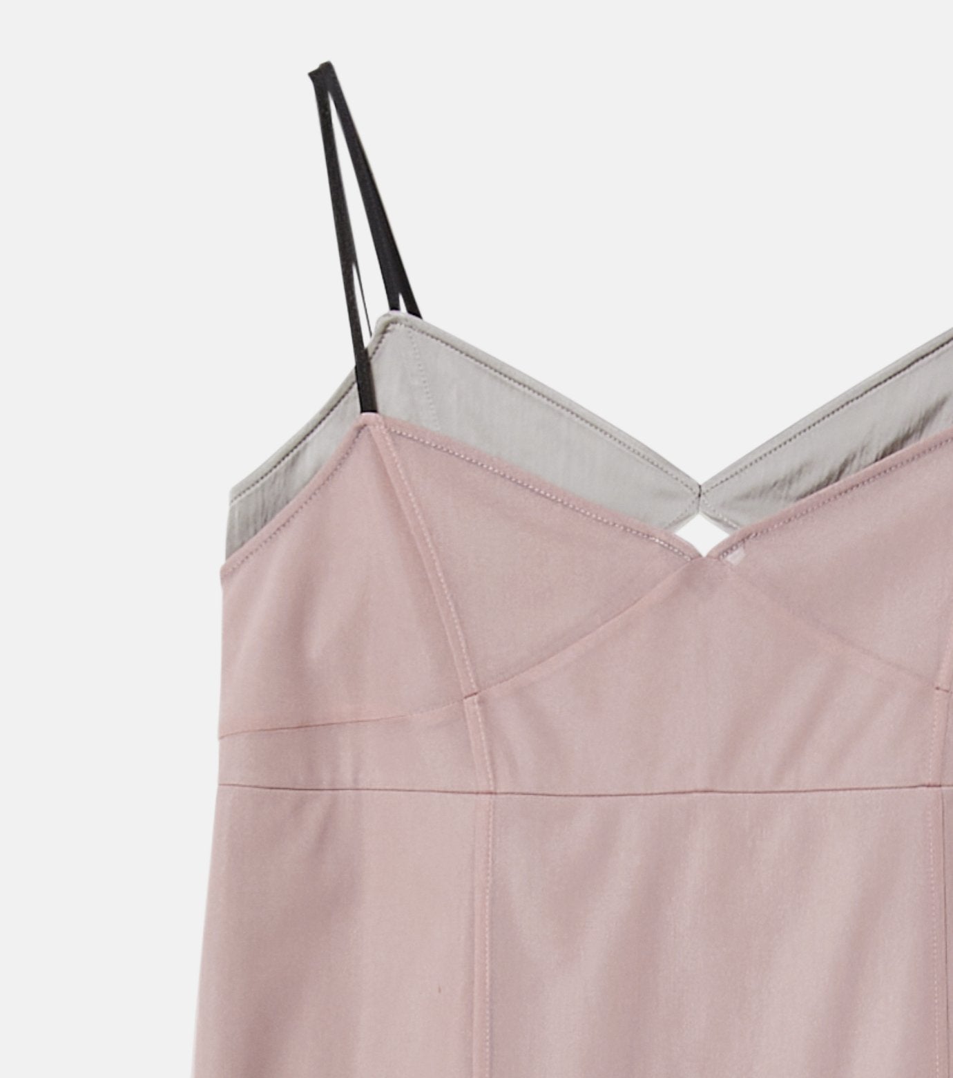 Organza x Satin Slip Dress