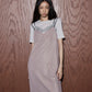 Organza x Satin Slip Dress