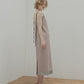 Organza x Satin Slip Dress