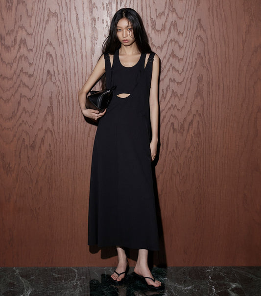 Extra Long Strap A-Line Dress