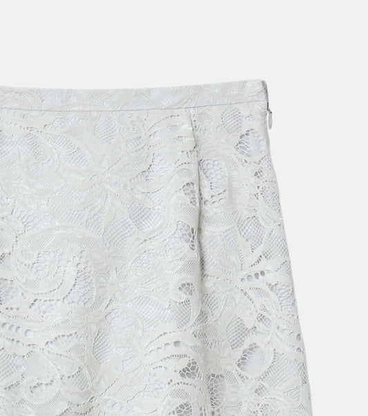 Flocky Lace Skirt