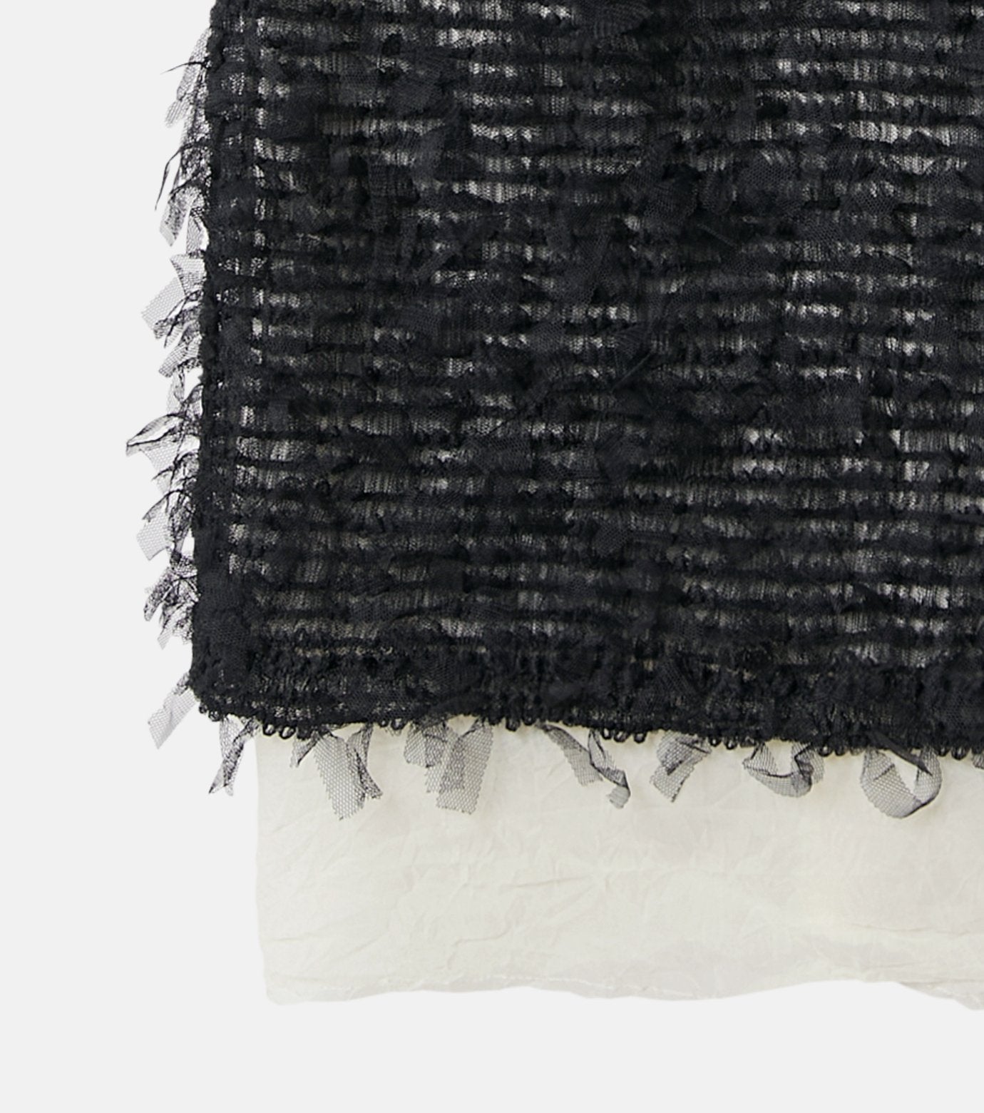 Tape Yarn Shirring Skirt