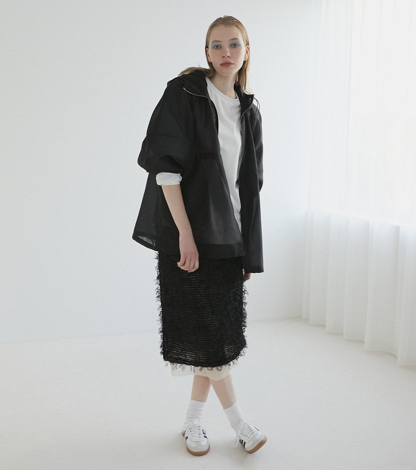 Tape Yarn Shirring Skirt