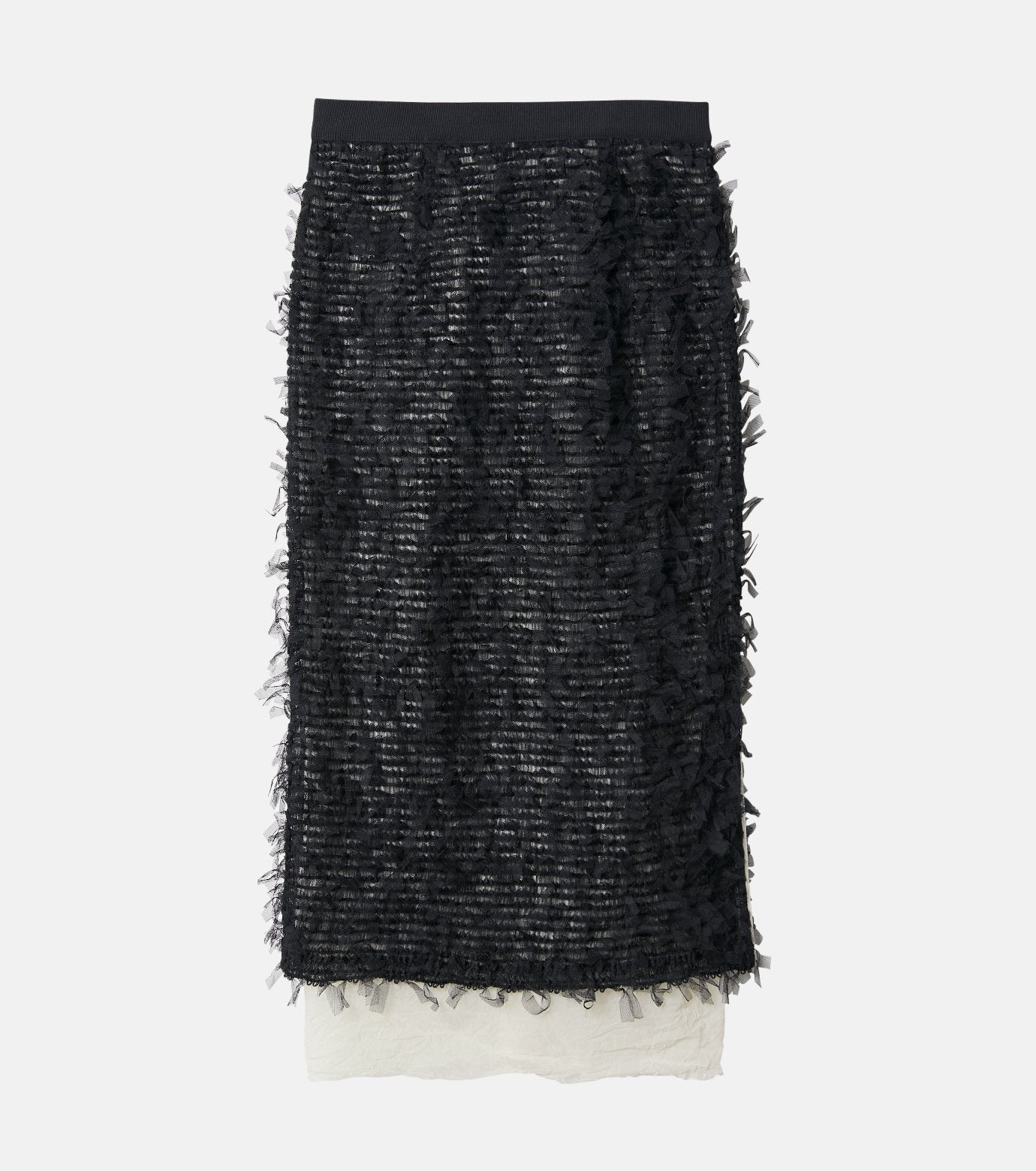 Tape Yarn Shirring Skirt