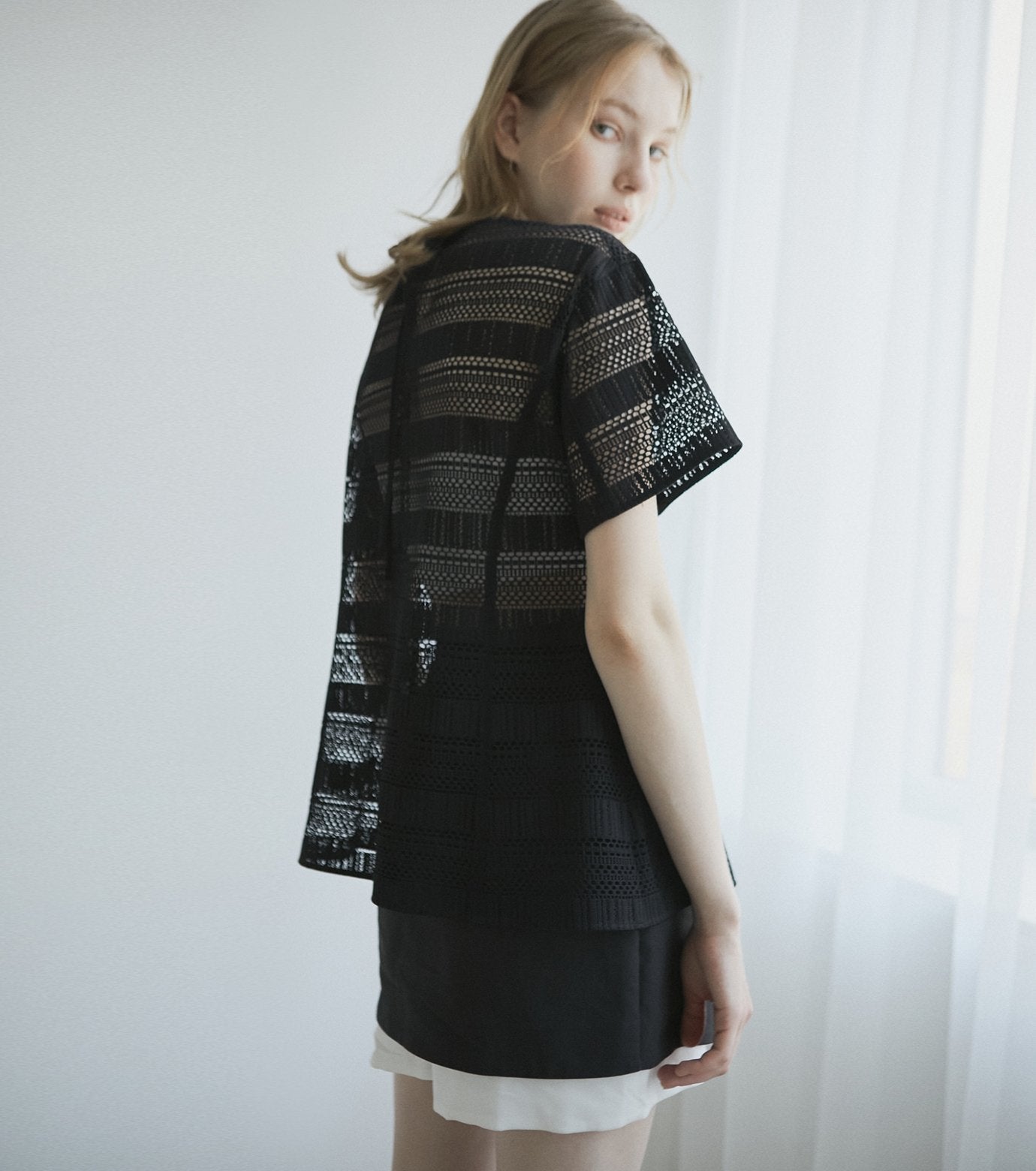 Contrast Mini Skirt