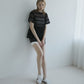 Contrast Mini Skirt