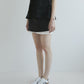 Contrast Mini Skirt