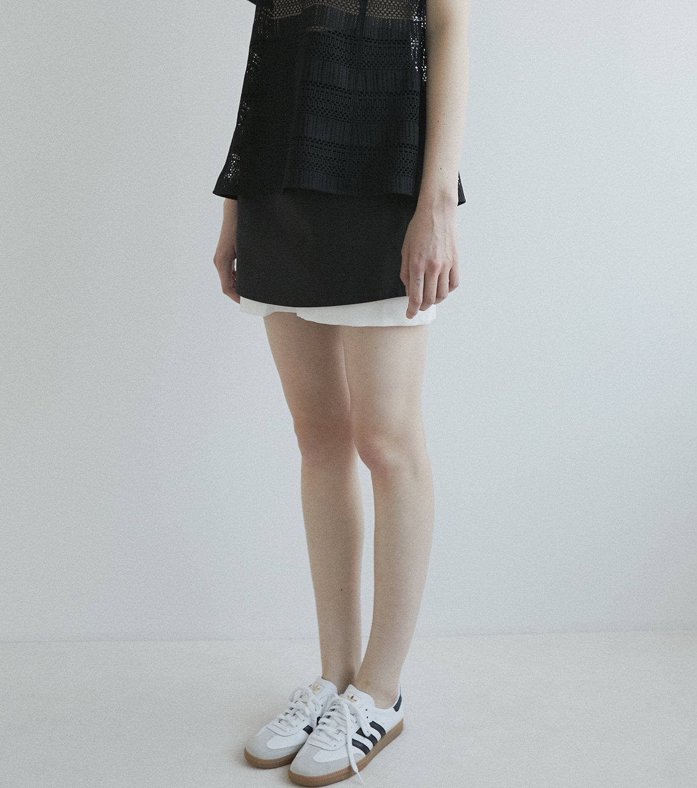 Contrast Mini Skirt
