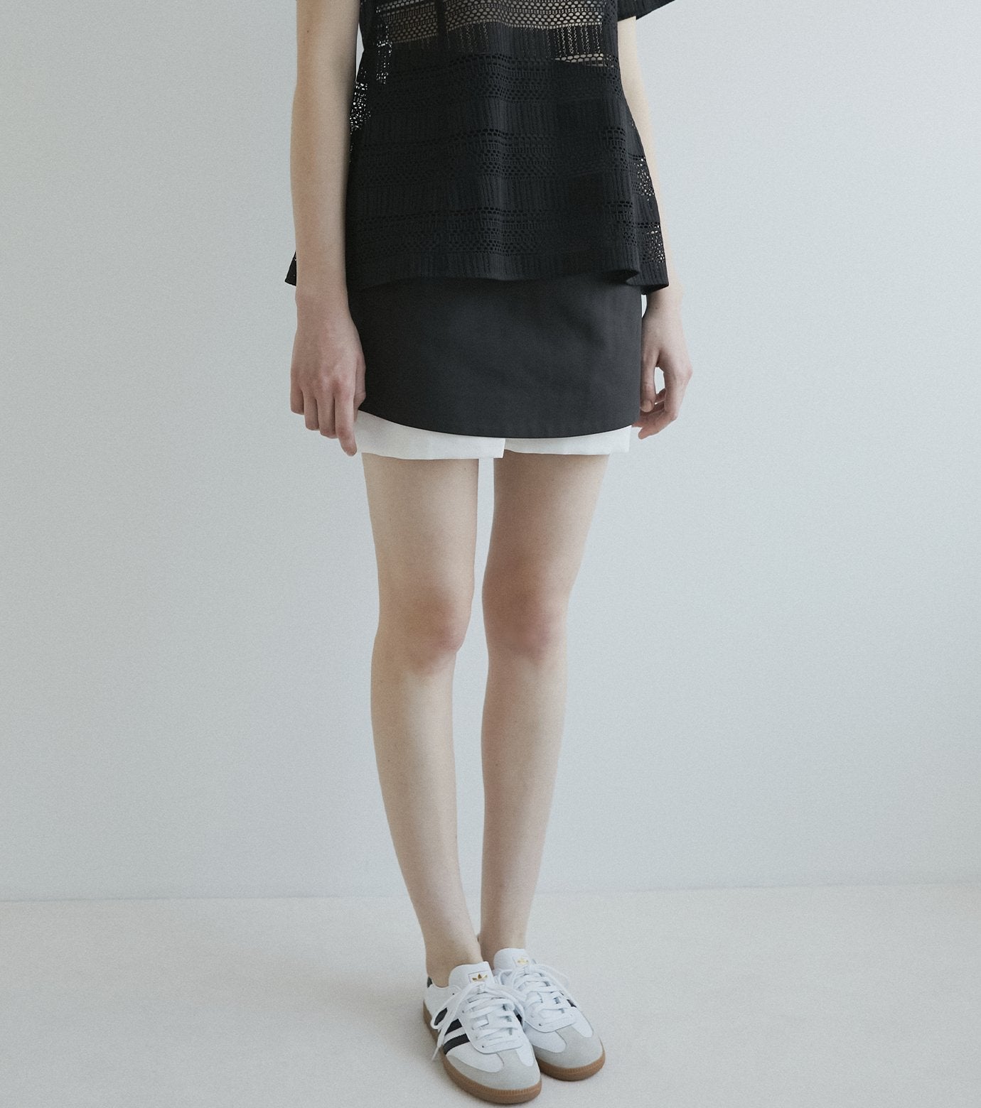 Contrast Mini Skirt