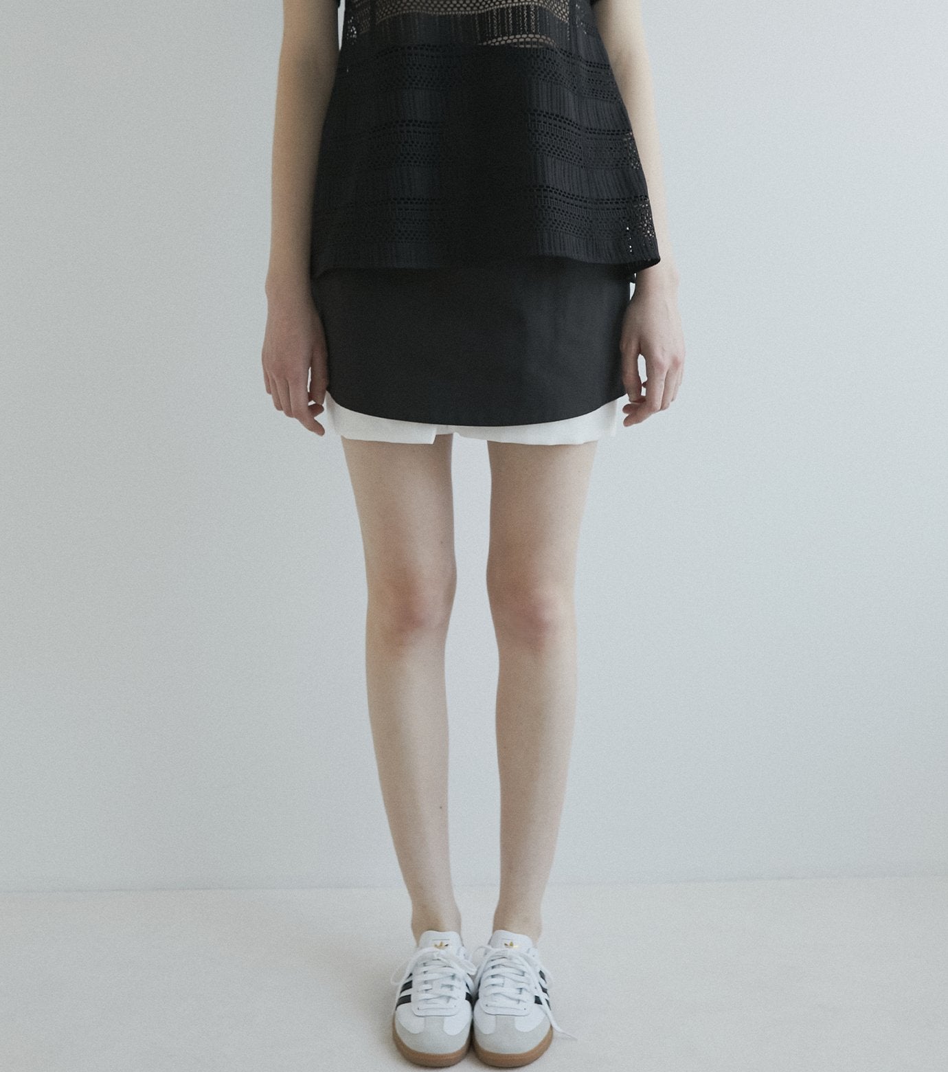 Contrast Mini Skirt