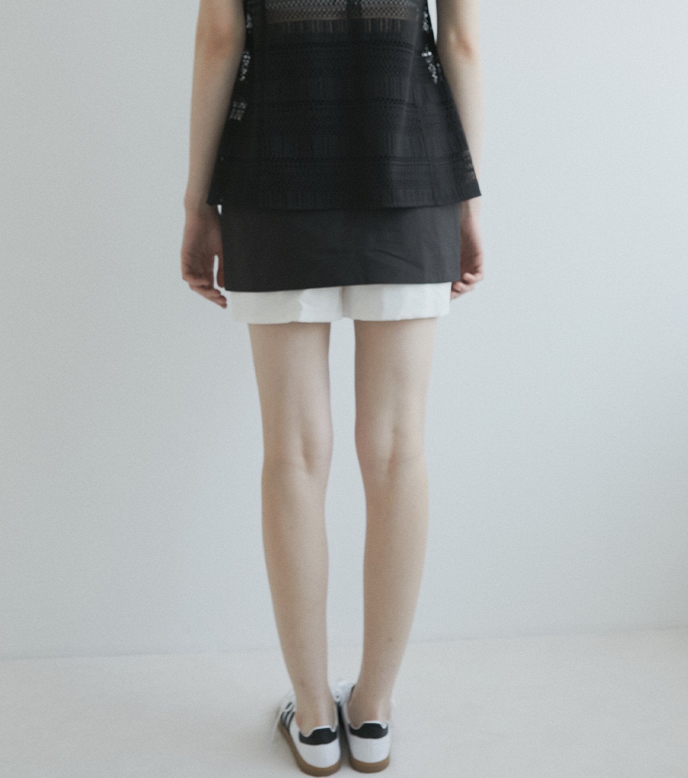 Contrast Mini Skirt
