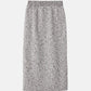 Tweed Melange Knit Skirt