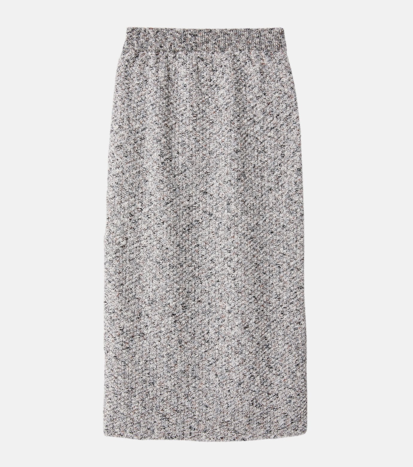 Tweed Melange Knit Skirt