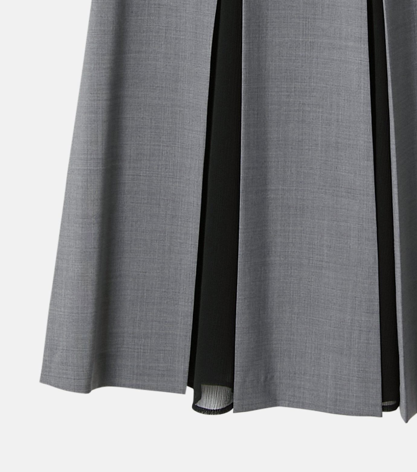 Pleated Skirt w/Sheer Detail