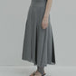 Pleated Skirt w/Sheer Detail