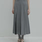 Pleated Skirt w/Sheer Detail