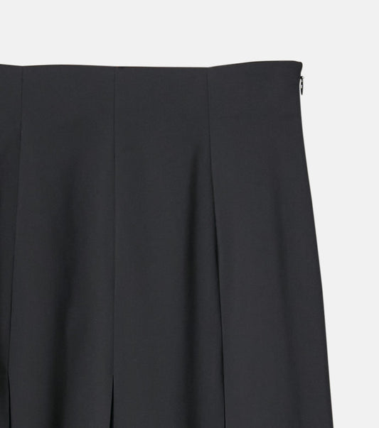 Pleated Skirt w/Sheer Detail