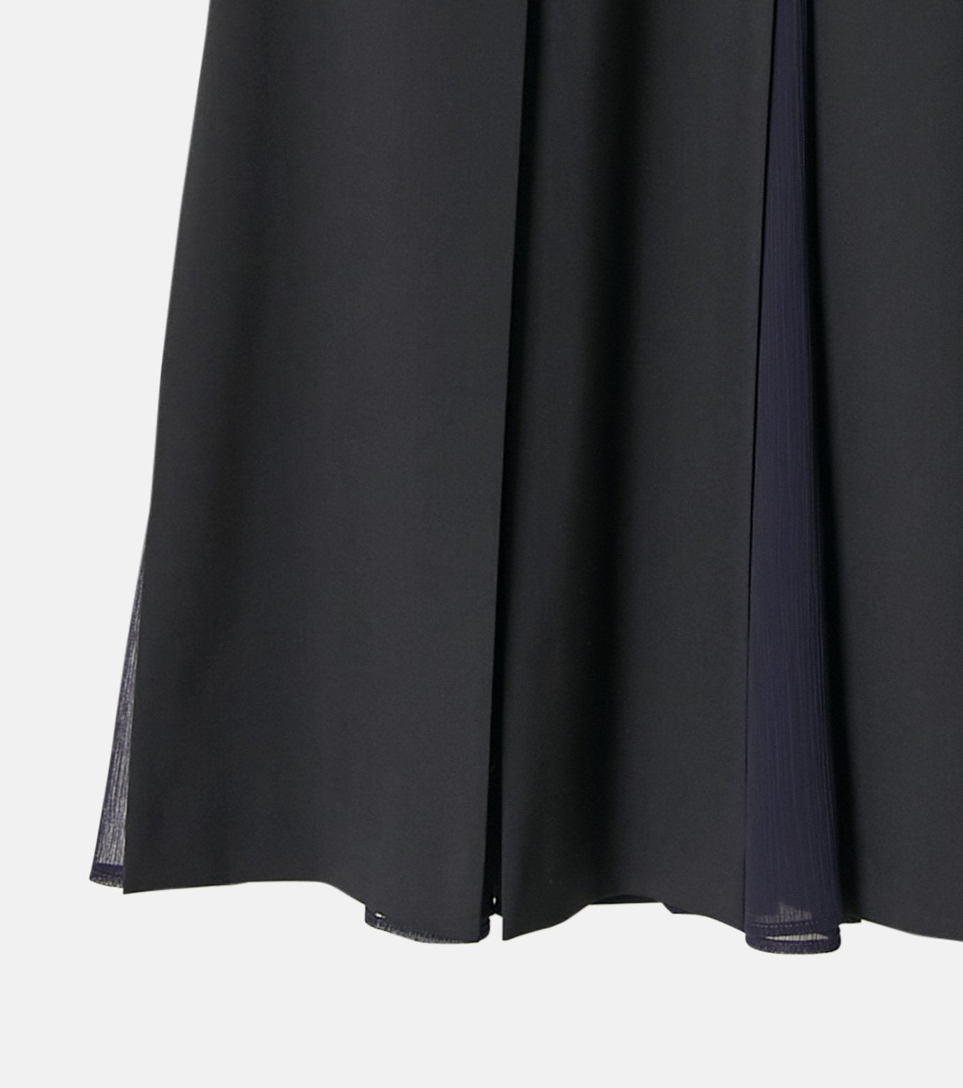 Pleated Skirt w/Sheer Detail
