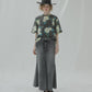 Flared Denim Skirt