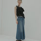 Flared Denim Skirt