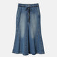 Flared Denim Skirt
