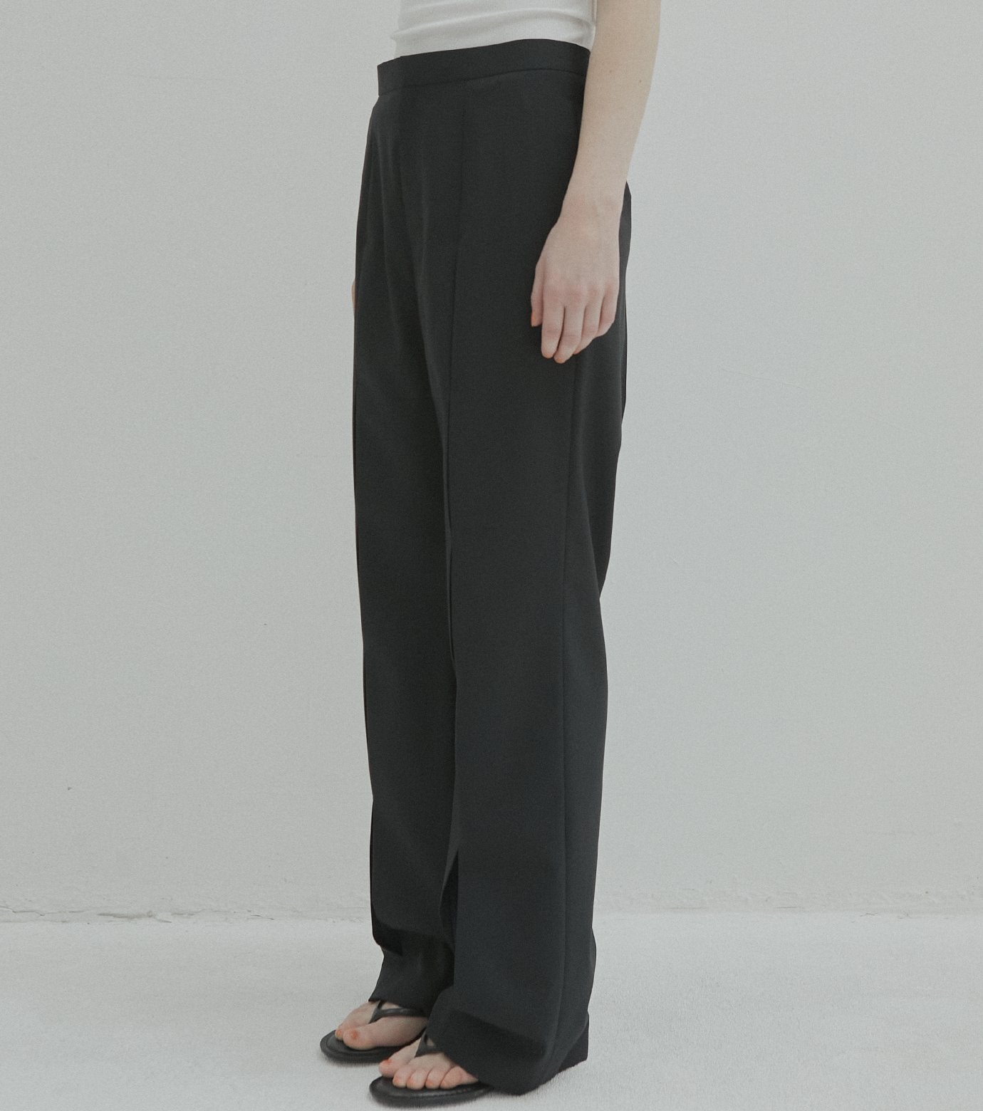 Slim Flare Pant w/Sheer Detail