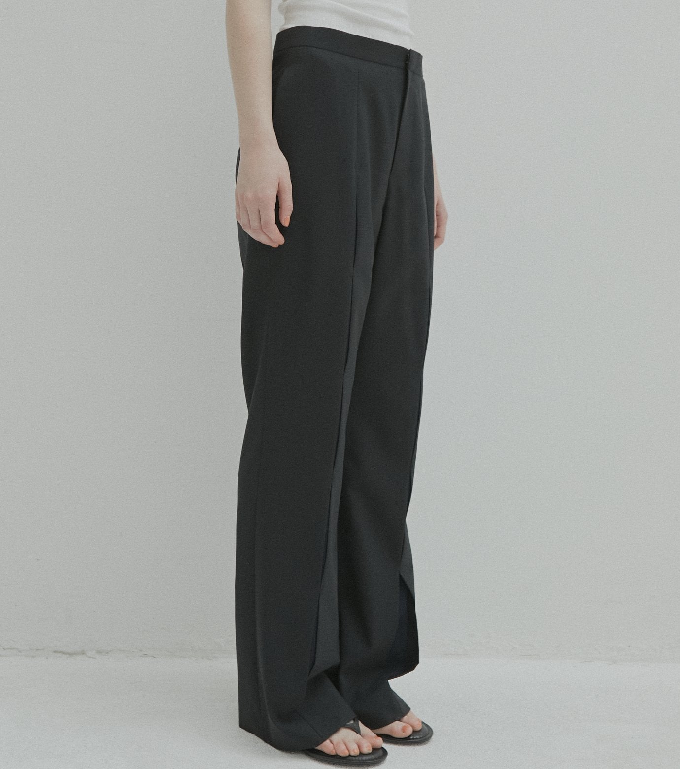 Slim Flare Pant w/Sheer Detail