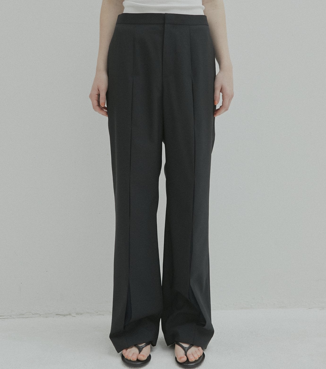 Slim Flare Pant w/Sheer Detail