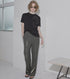 Slim Flare Pant w/Sheer Detail
