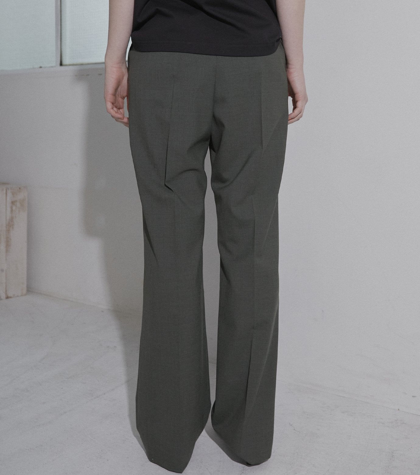 Slim Flare Pant w/Sheer Detail