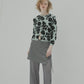 Sheer Relax Pant w/Flocked Flower