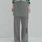 Sheer Relax Pant w/Flocked Flower