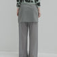 Sheer Relax Pant w/Flocked Flower