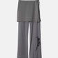 Sheer Relax Pant w/Flocked Flower