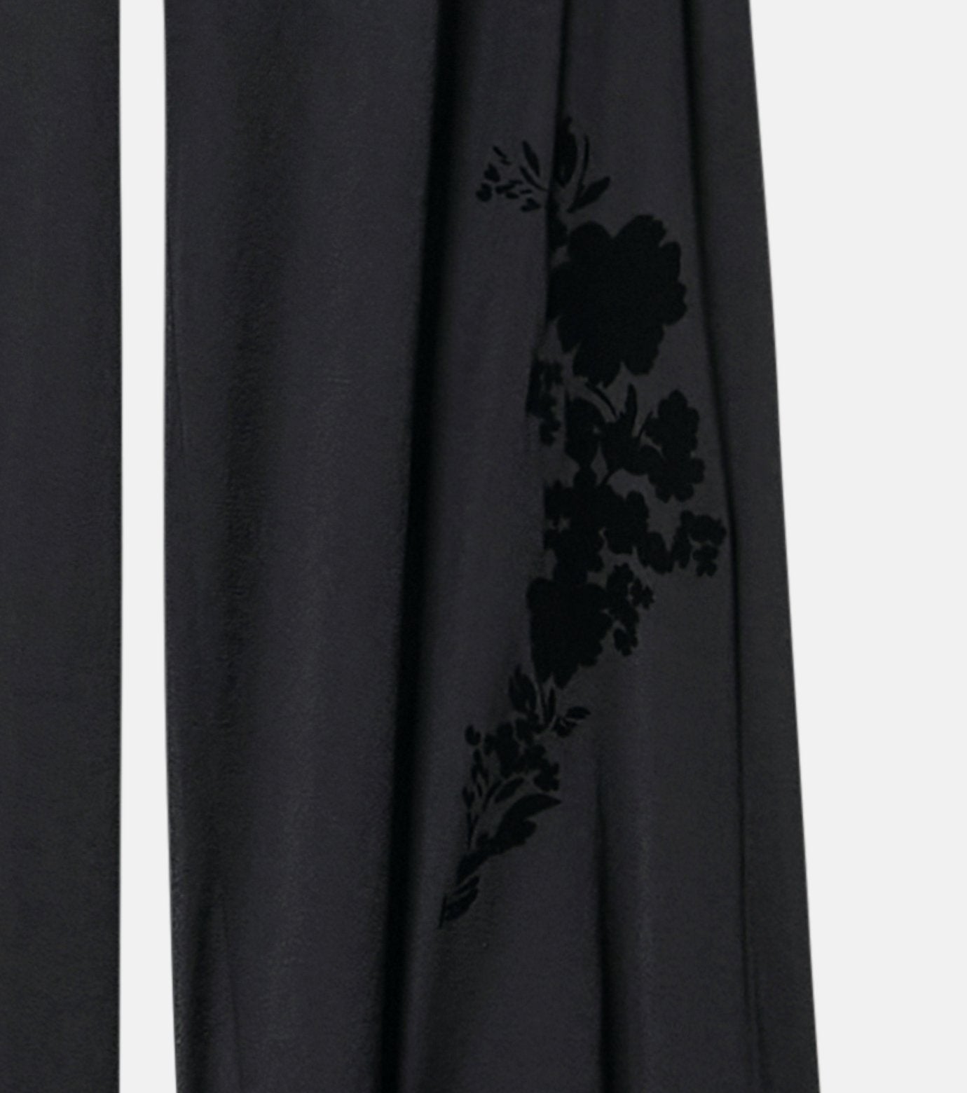 Sheer Relax Pant w/Flocked Flower