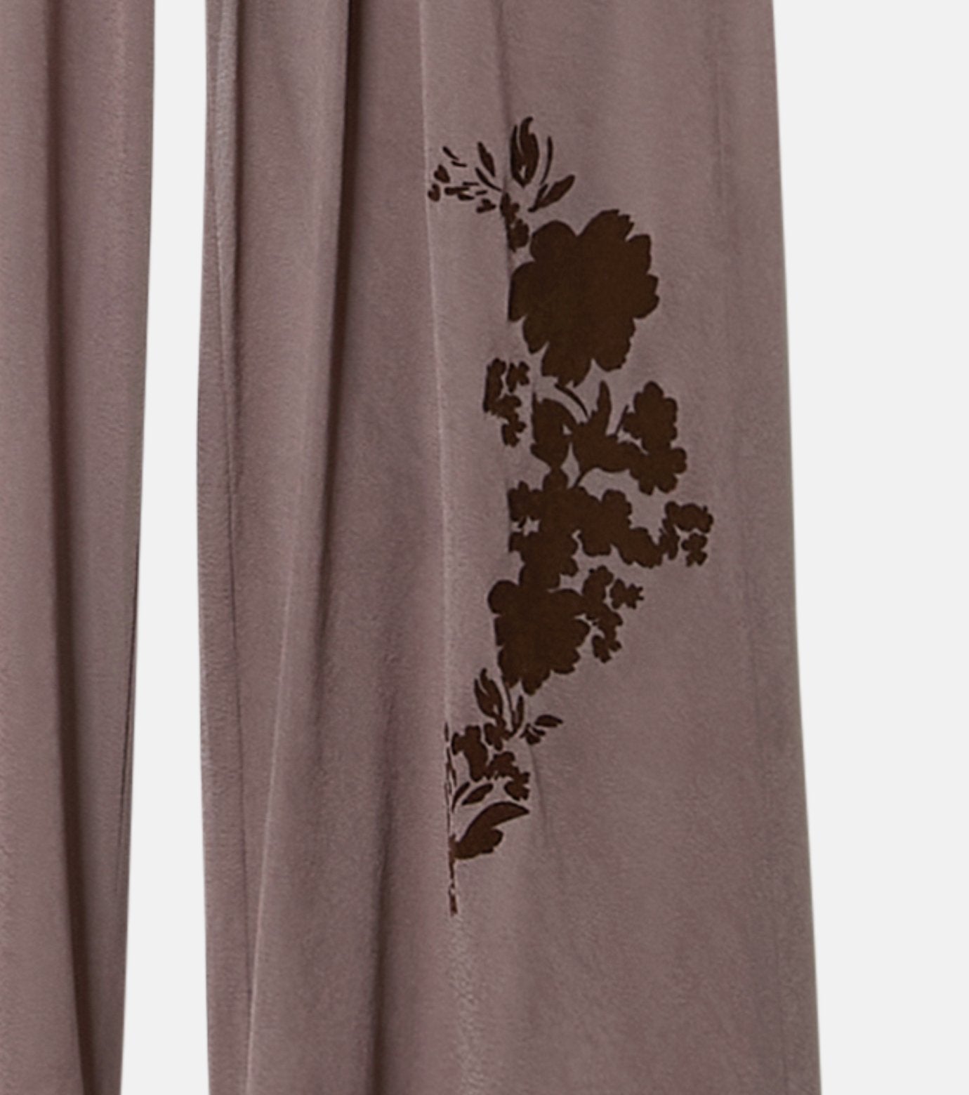 Sheer Relax Pant w/Flocked Flower