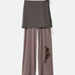 Sheer Relax Pant w/Flocked Flower