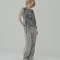 Wide Leg Trousers w/Cut Out Detail