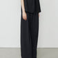 Wide Leg Trousers w/Cut Out Detail