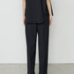 Wide Leg Trousers w/Cut Out Detail