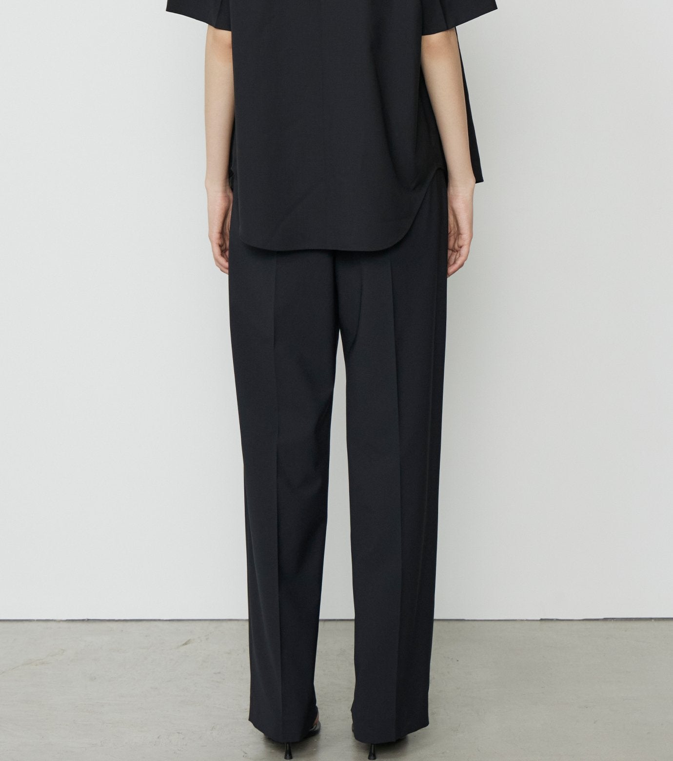 Wide Leg Trousers w/Cut Out Detail