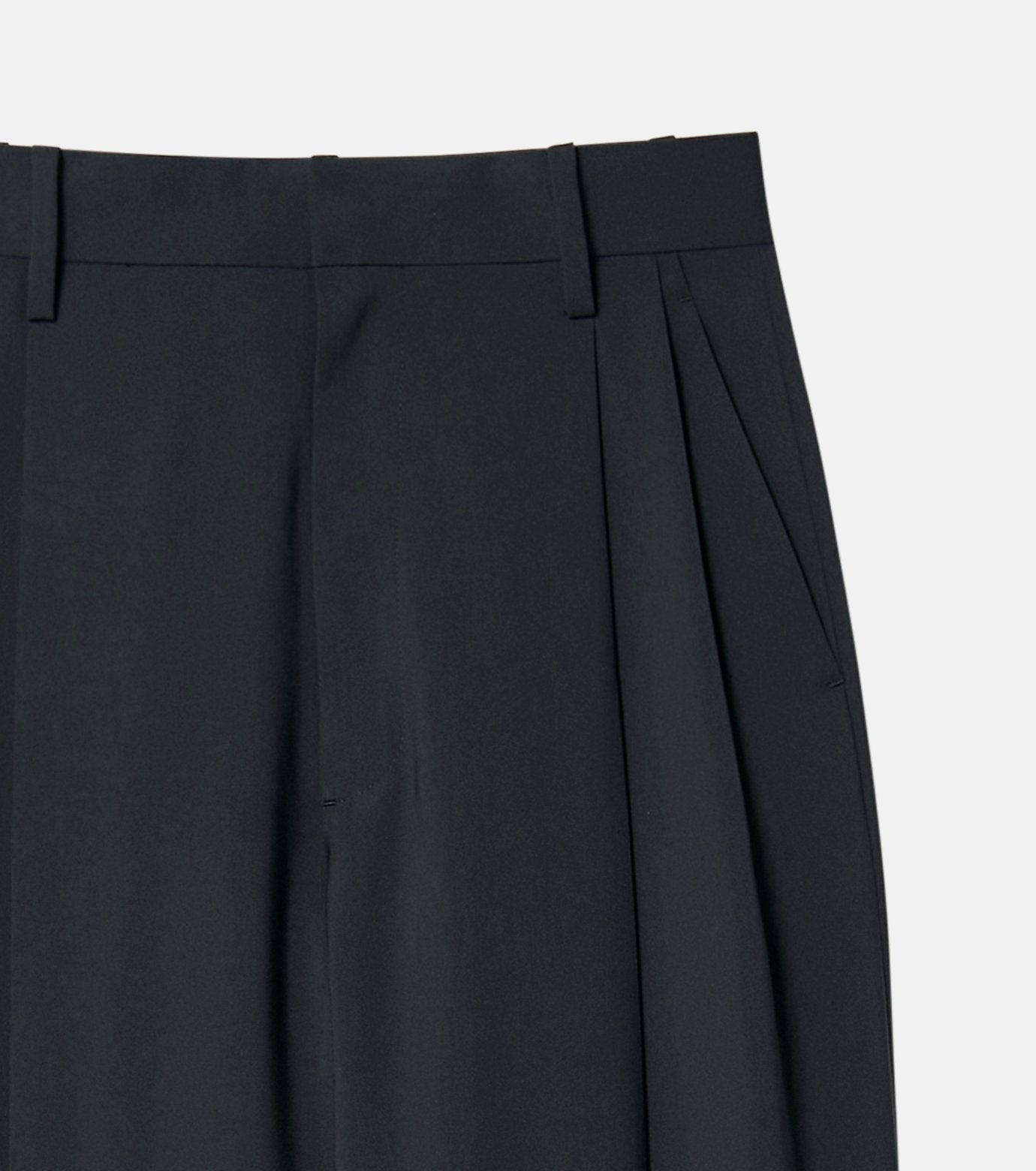 Wide Leg Trousers w/Cut Out Detail