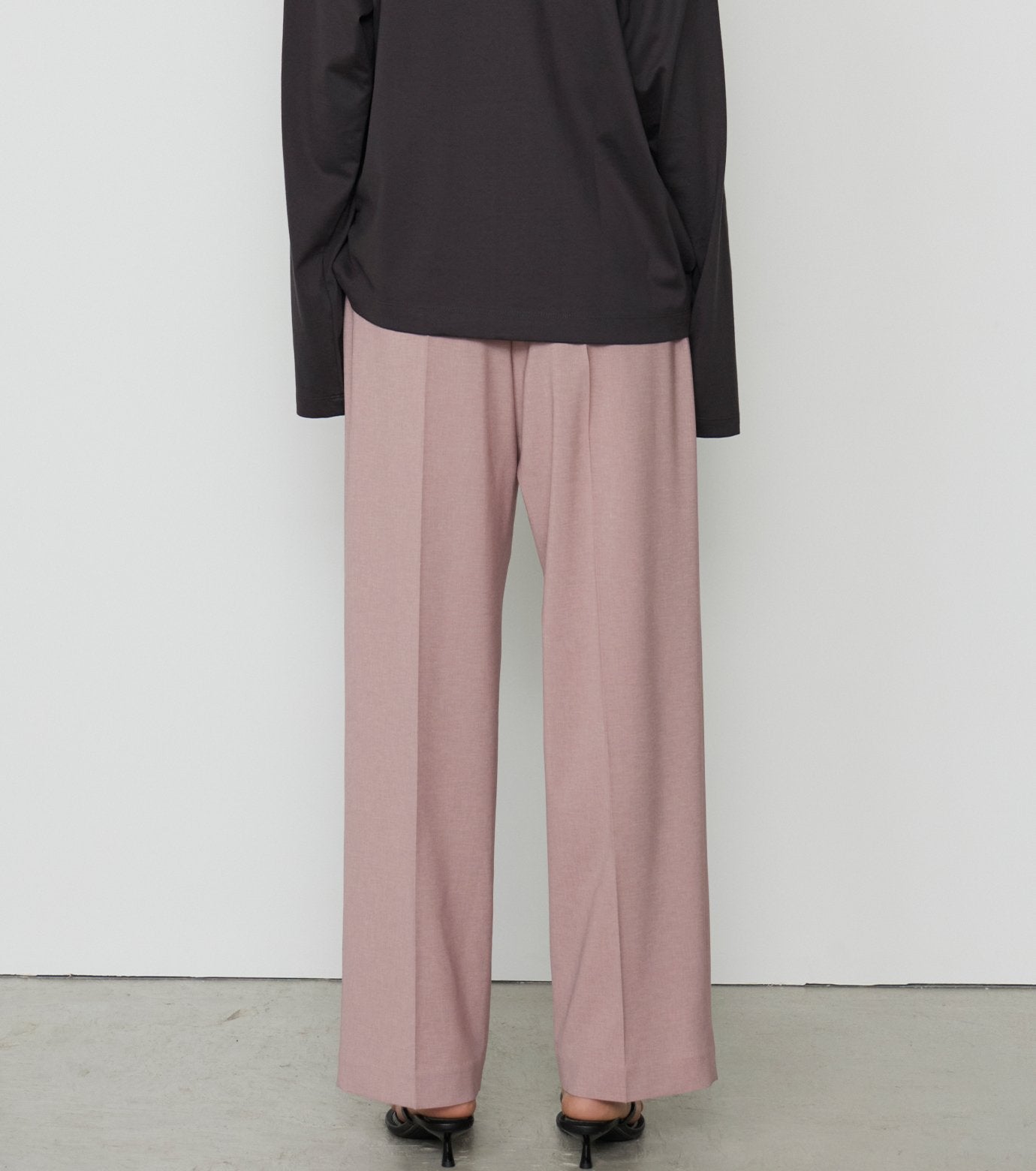 Wide Leg Trousers w/Cut Out Detail