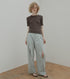 Wide Leg Trousers w/Cut Out Detail